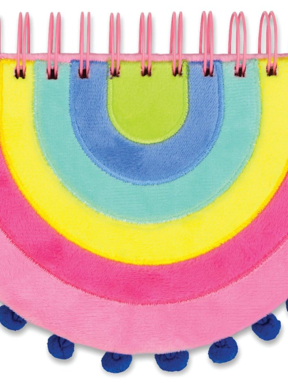 Rainbow Pom Notebook